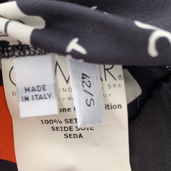 πππ Iceberg Italy 100% silk newsprint top size S or 42 European πππ - Picture 10 of 10